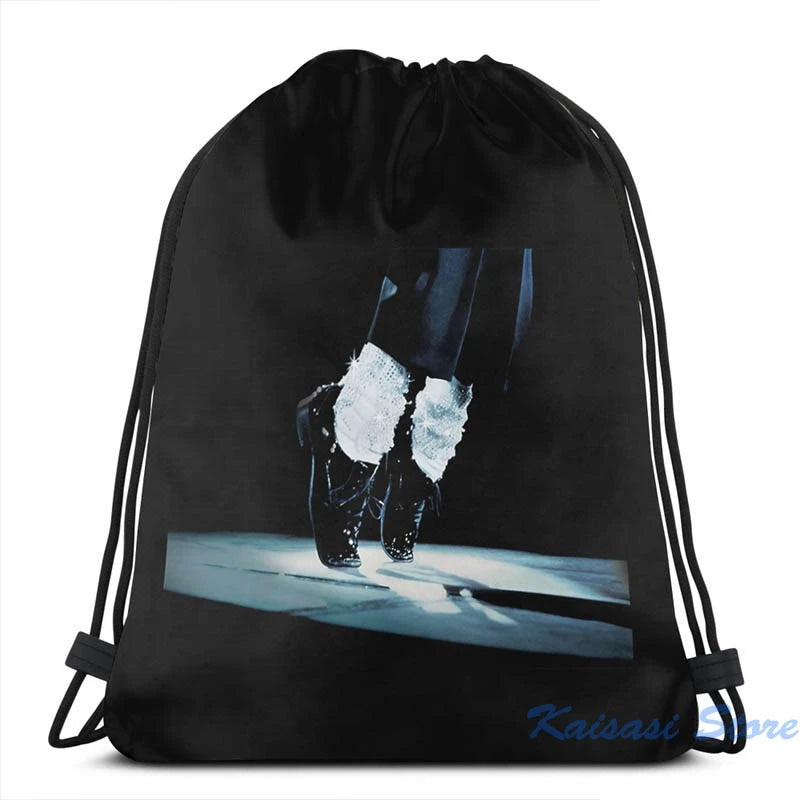 Funny Graphic Michael Jackson Feet USB Charge Backpack School Travel Laptop Bag
