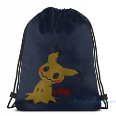 Funny Mimikyu USB Charge Backpack School Travel Laptop Bag
