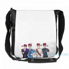 Funny Graphic print Sanders Sides USB Charge Backpack School Travel bag