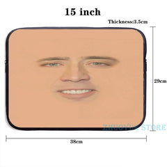 Funny Nicolas Cage USB Charge Backpack Full Face Graphic Print