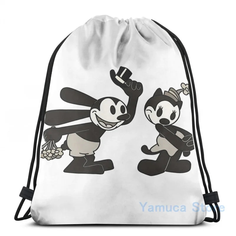 Oswald and Ortensia Smitten USB Charge Backpack Men Women Travel Laptop Bag