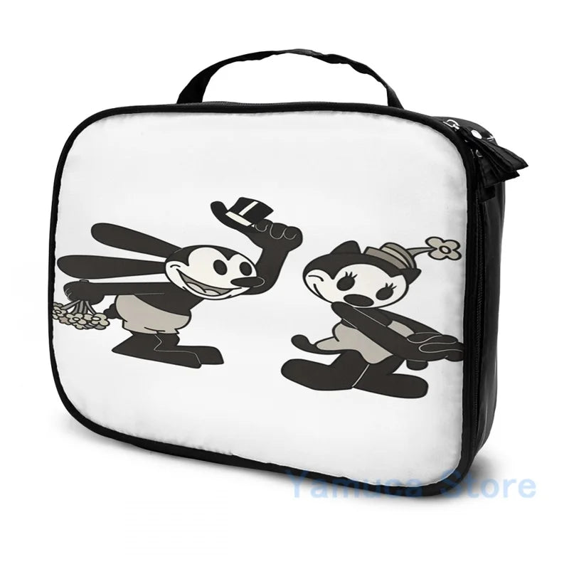 Oswald and Ortensia Smitten USB Charge Backpack Men Women Travel Laptop Bag