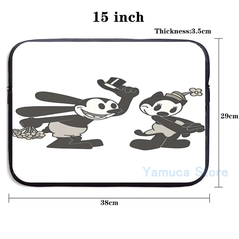 Oswald and Ortensia Smitten USB Charge Backpack Men Women Travel Laptop Bag