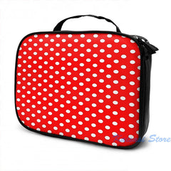 Polka Dot On Red USB Charge Backpack Men Women Travel Laptop Bag