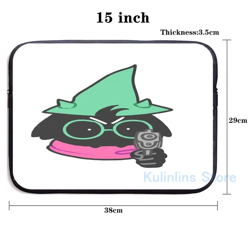 Funny Ralsei Graphic Print USB Charge Backpack School Travel Laptop Bag