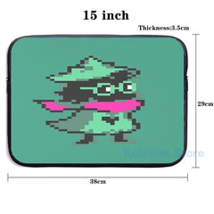 Funny Graphic Print Ralsei USB Charge Backpack School Travel Laptop Bag