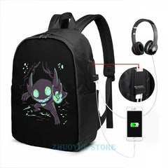 Sableye In A Cave USB Charge Backpack School Travel Laptop Bag