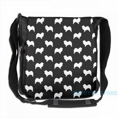Funny Samoyed Silhouette USB Charge Backpack Men Women Travel Laptop Bag