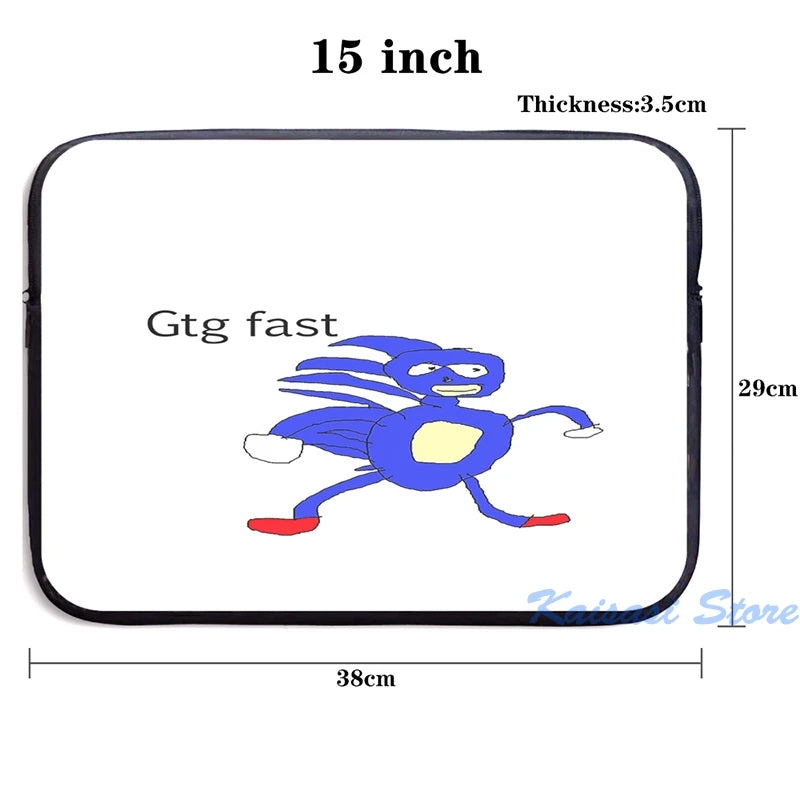 Sanic USB Charge Backpack Funny Graphic Print School Bag