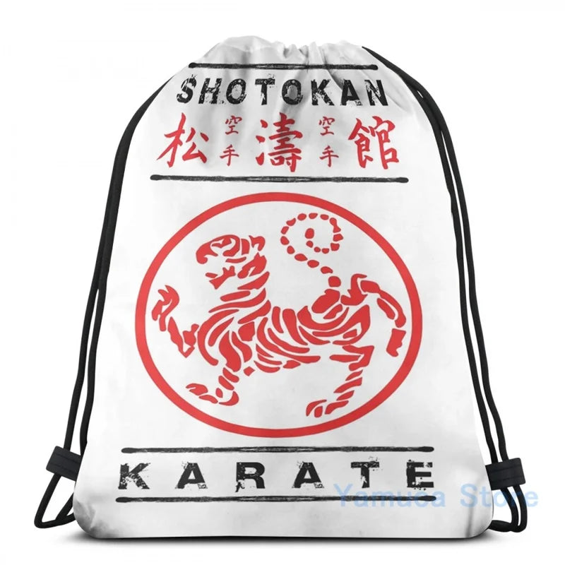 Funny Shotokan Karate USB Charge Backpack School Travel Laptop Bag