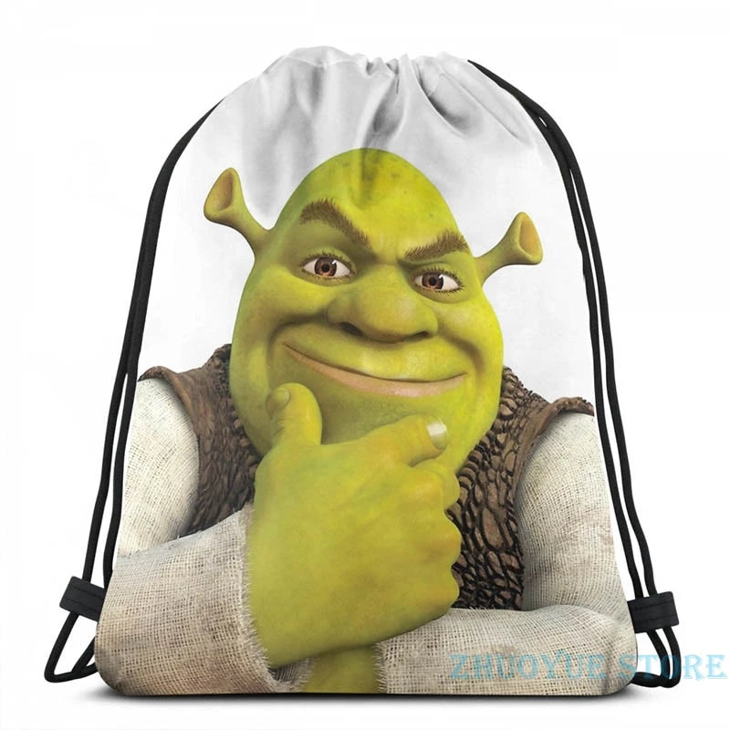 Shrek USB Charge Backpack School Travel Laptop Bag