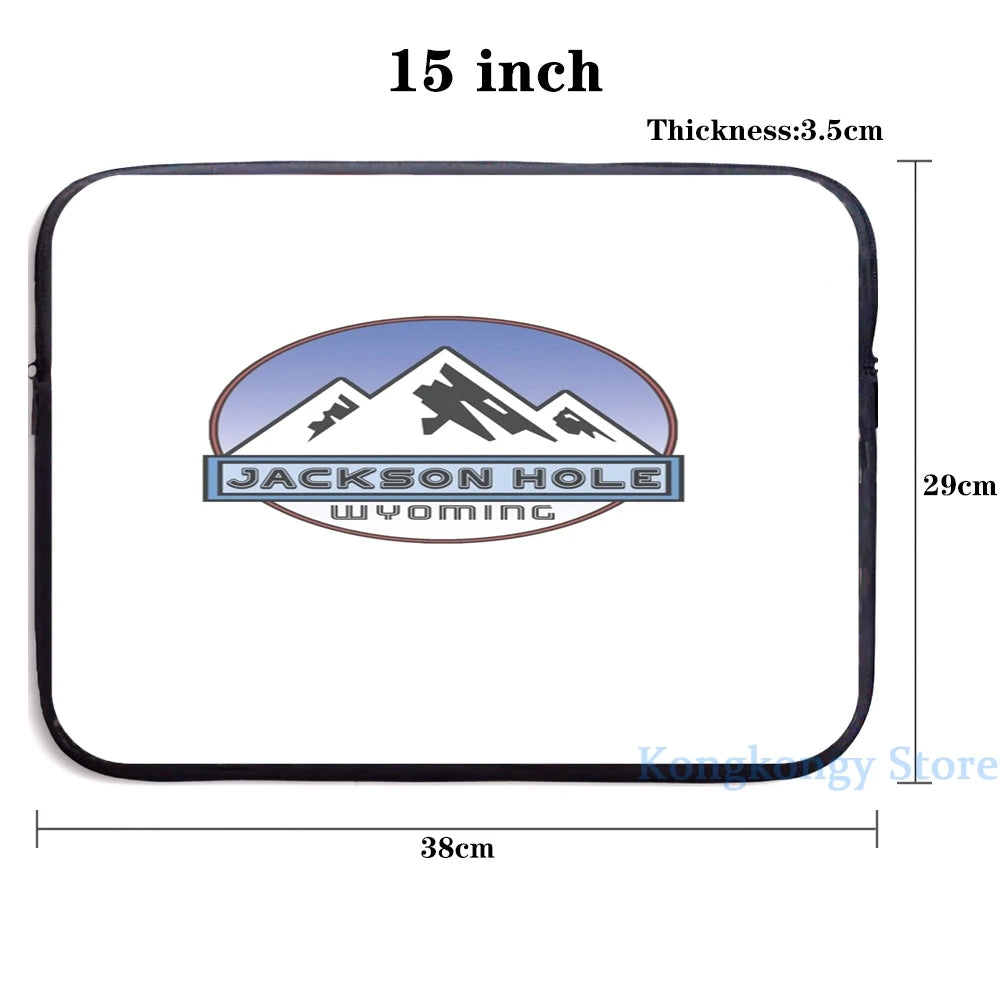 Jackson Hole Wyoming Mountain Snowboard Skiing USB Backpack