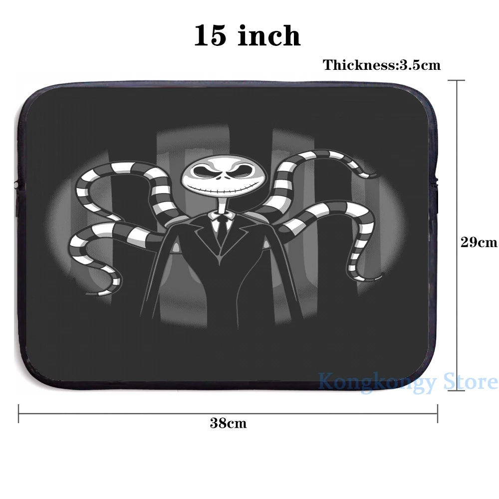 Funny Slender Jack USB Charge Backpack School Travel Laptop Bag