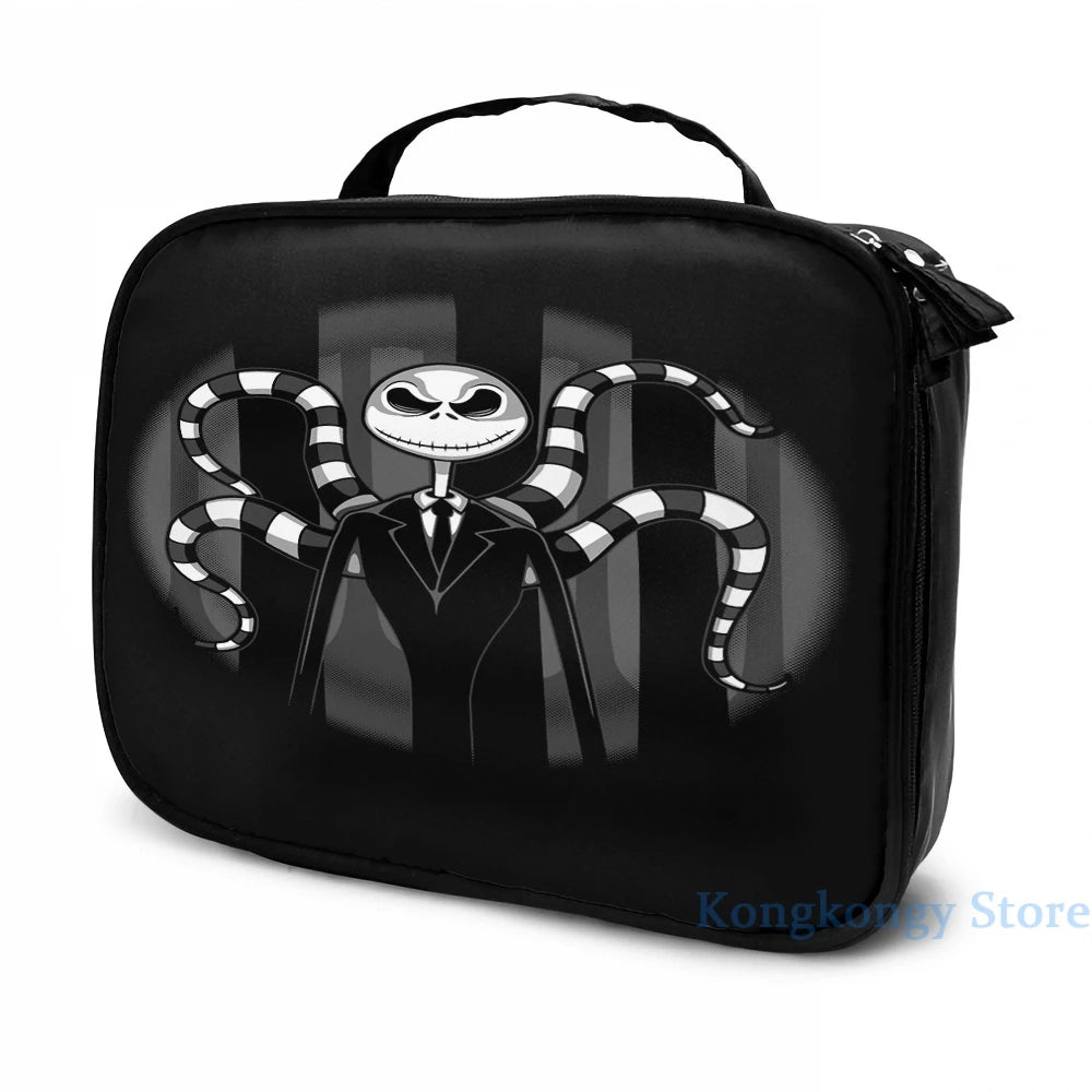 Funny Slender Jack USB Charge Backpack School Travel Laptop Bag