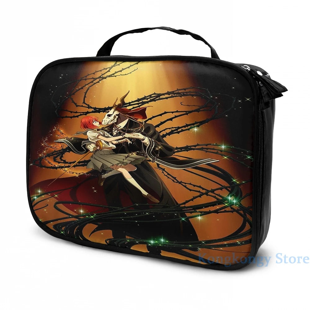 Funny Magus Bride USB Charge Backpack School Travel Bag