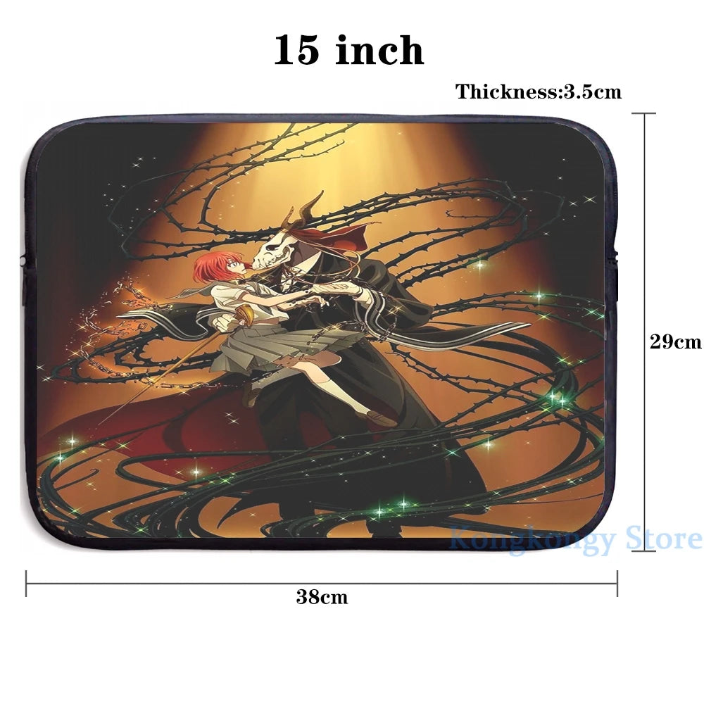 Funny Magus Bride USB Charge Backpack School Travel Bag