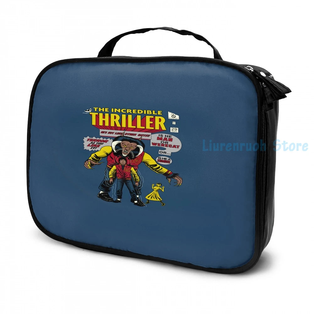 Incredible Thriller USB Charge Backpack Men Women School Travel Laptop Bag