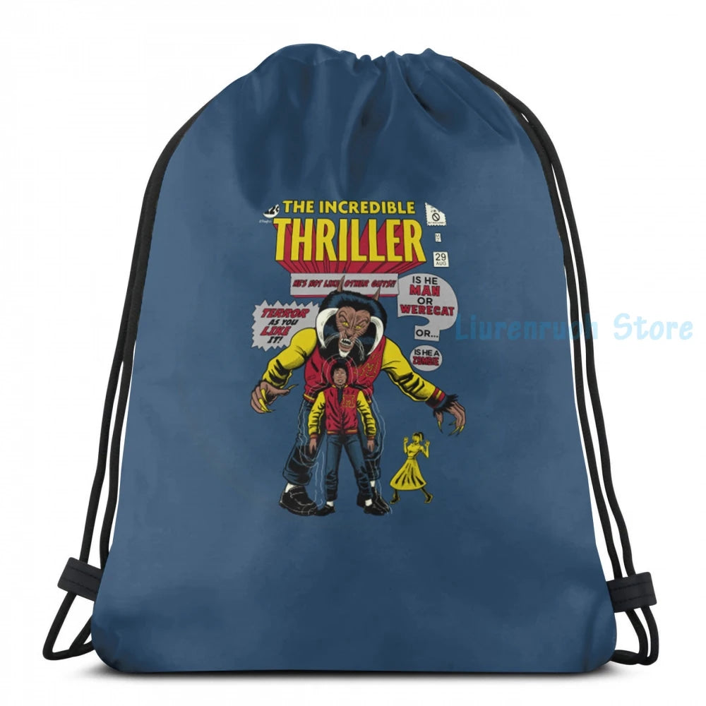 Incredible Thriller USB Charge Backpack Men Women School Travel Laptop Bag