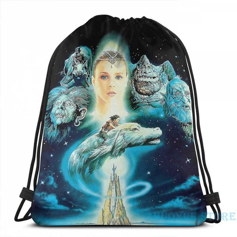 Funny Graphic The Neverending Story USB Charge Backpack
