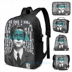 Funny Graphic Print The Umbrella Academy - Five is Back USB Charge Backpack