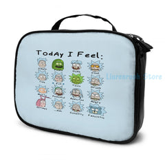 Funny Graphic Print Feeling Rick USB Charge Backpack