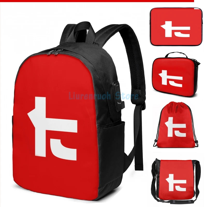Funny Toni Kensa Graphic Print USB Charge Backpack School Travel Laptop Bag