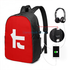 Funny Toni Kensa Graphic Print USB Charge Backpack School Travel Laptop Bag