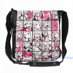 Uraraka Ochako Collage USB Charge Backpack for School Travel