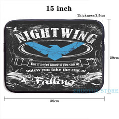 Nightwing Graphic Print Backpack with USB Charge Port