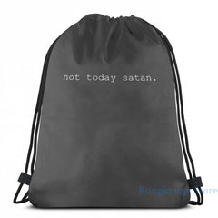 USB Charge Backpack Not Today Satan School Travel