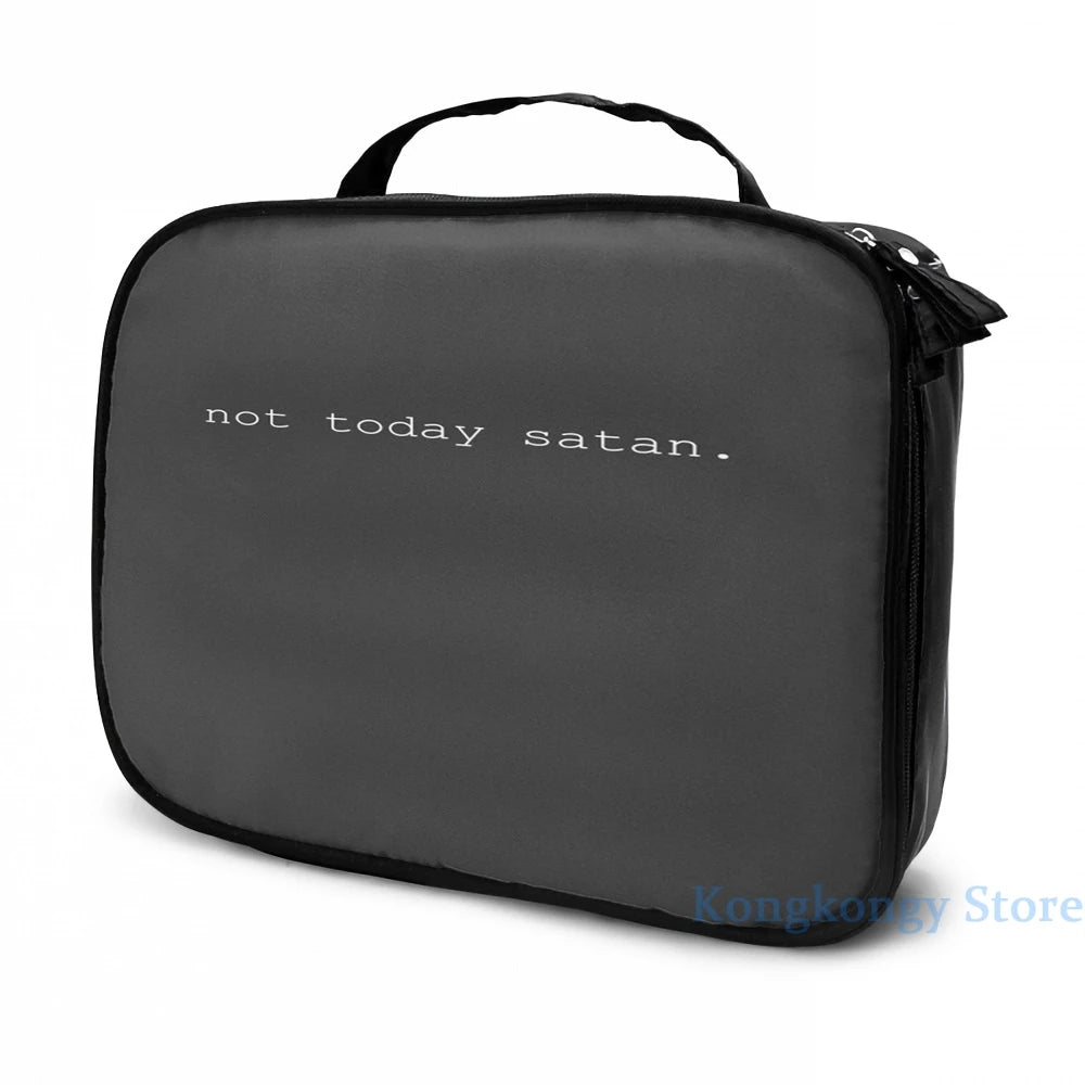 USB Charge Backpack Not Today Satan School Travel