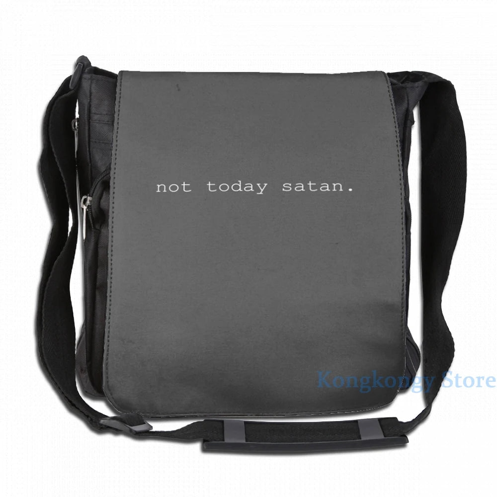 USB Charge Backpack Not Today Satan School Travel