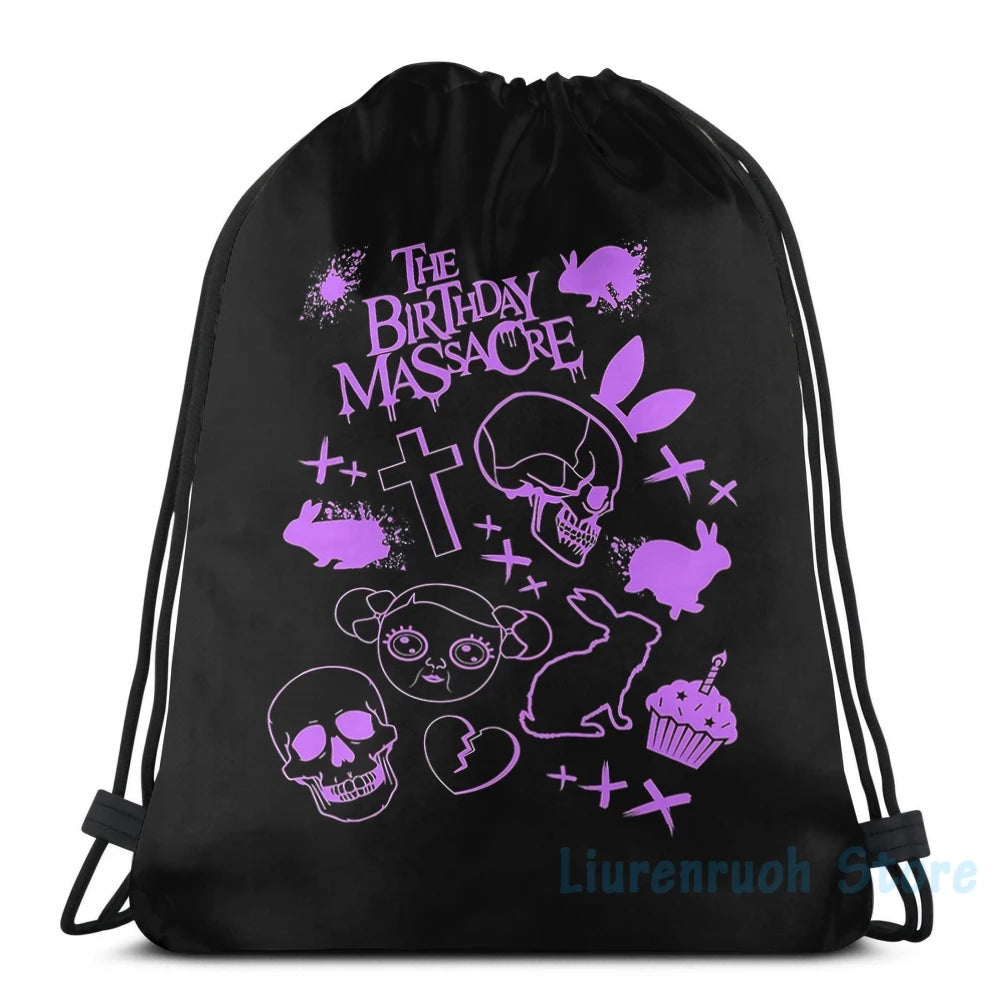 Funny Graphic Birthday Massacre USB Backpack School Travel Laptop Bag