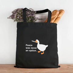 Funny Honk Untitled Goose Game Frog Pingu Duck Canvas Shoulder Bag