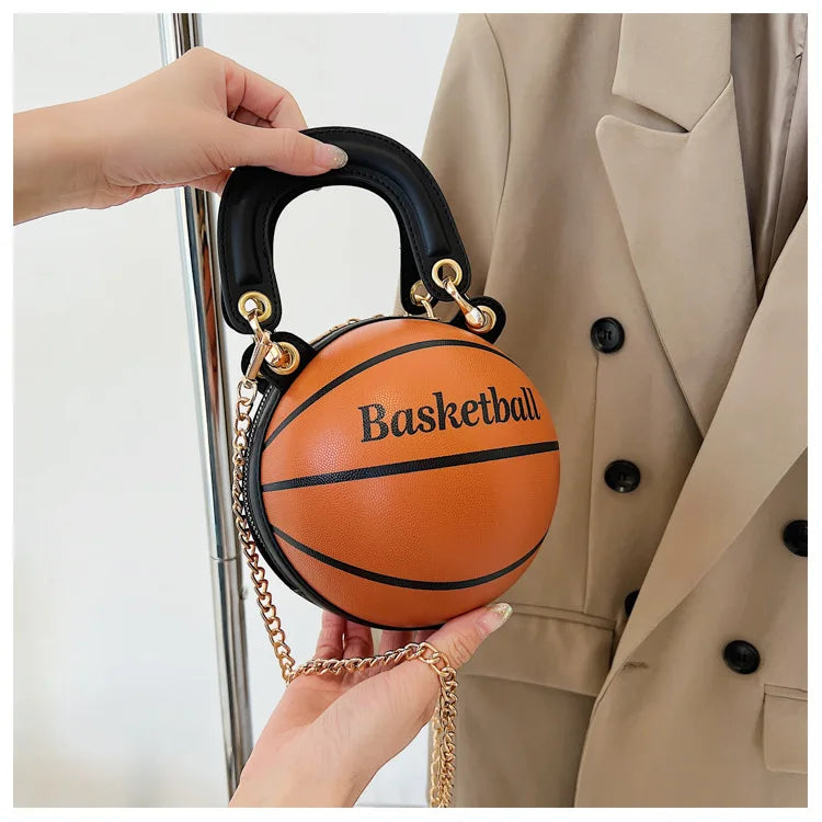 Funny Personality Basketball Bag Chain Handbag