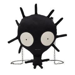 3D Germ Shape Crossbody Bag Skull Punk Monster Handbag Purse