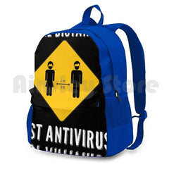Funny Social Distancing Hiking Backpack Waterproof