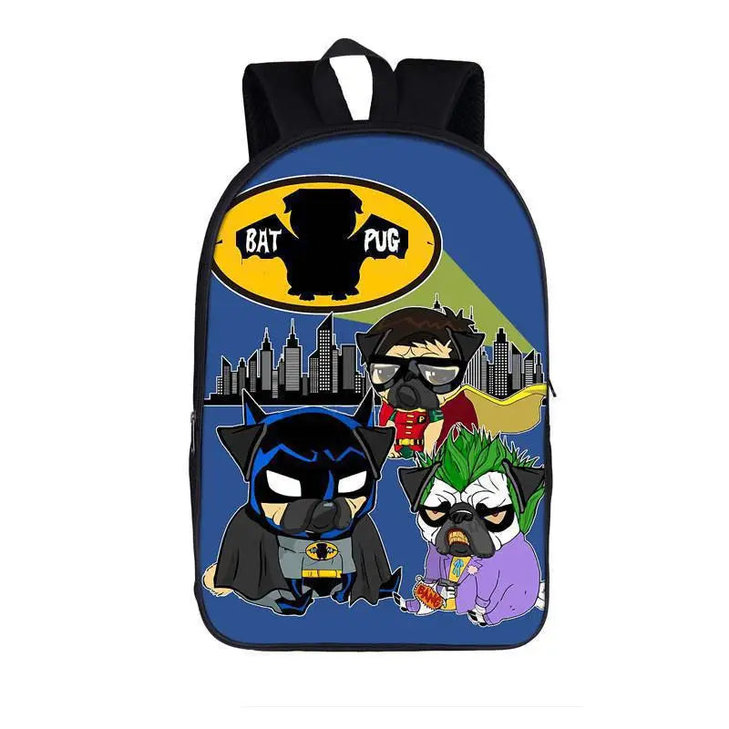 Funny Stranger Cat Backpack Creative Polyester Comfortable Student School Bags