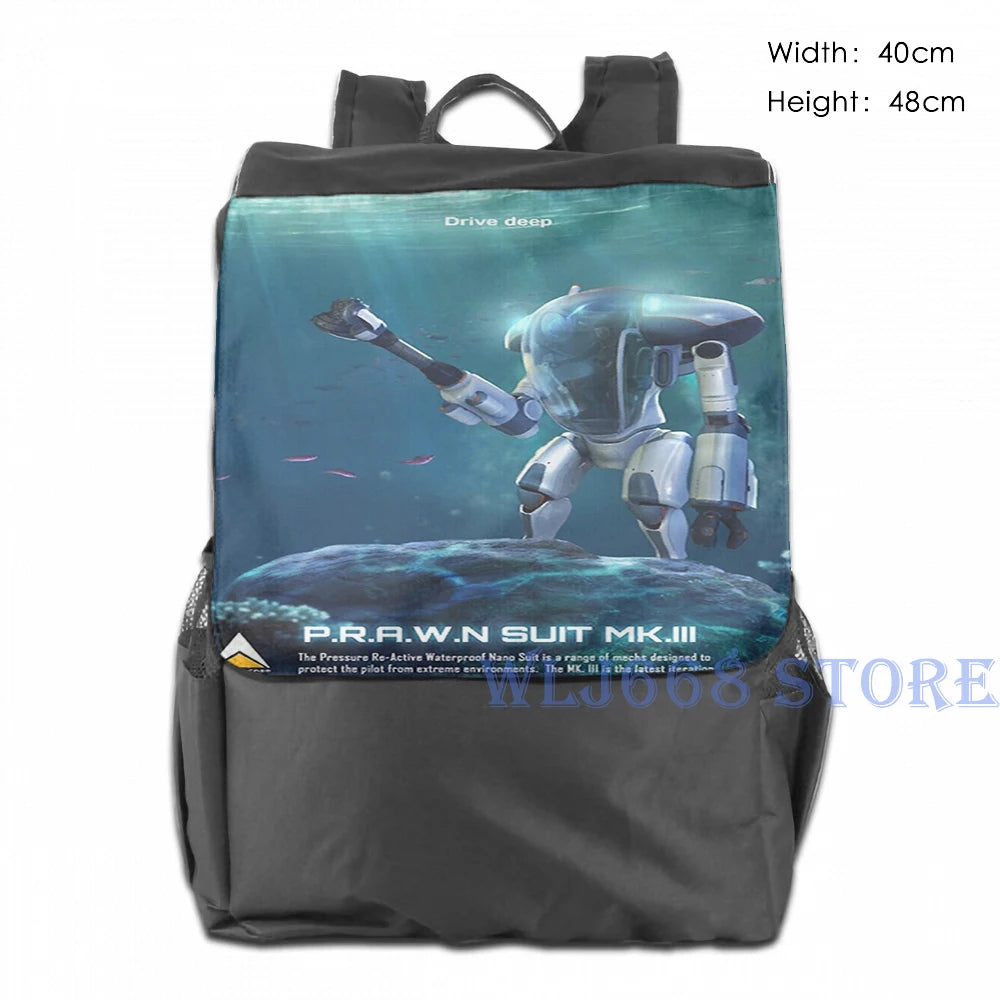 Funny Subnautica PRAWN Suit Graphic Print Shoulder Bag for Men and Women