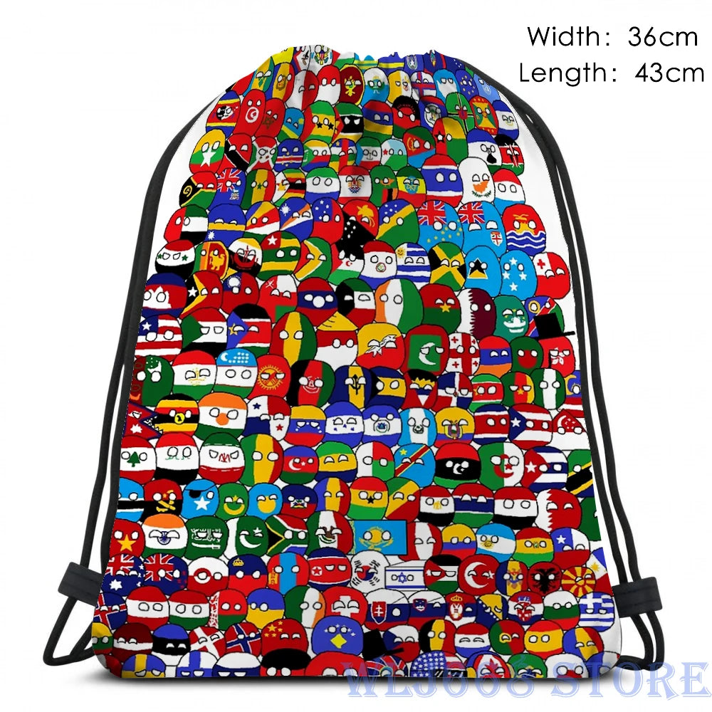 Funny Graphic Print Shoulder Bag Men Women