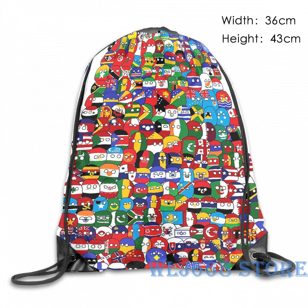 Funny Graphic Print Shoulder Bag Men Women
