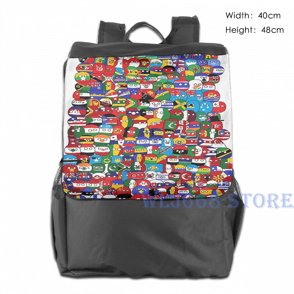 Funny Graphic Print Shoulder Bag Men Women