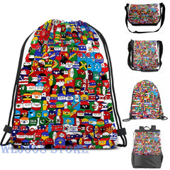 Funny Graphic Print Shoulder Bag Men Women