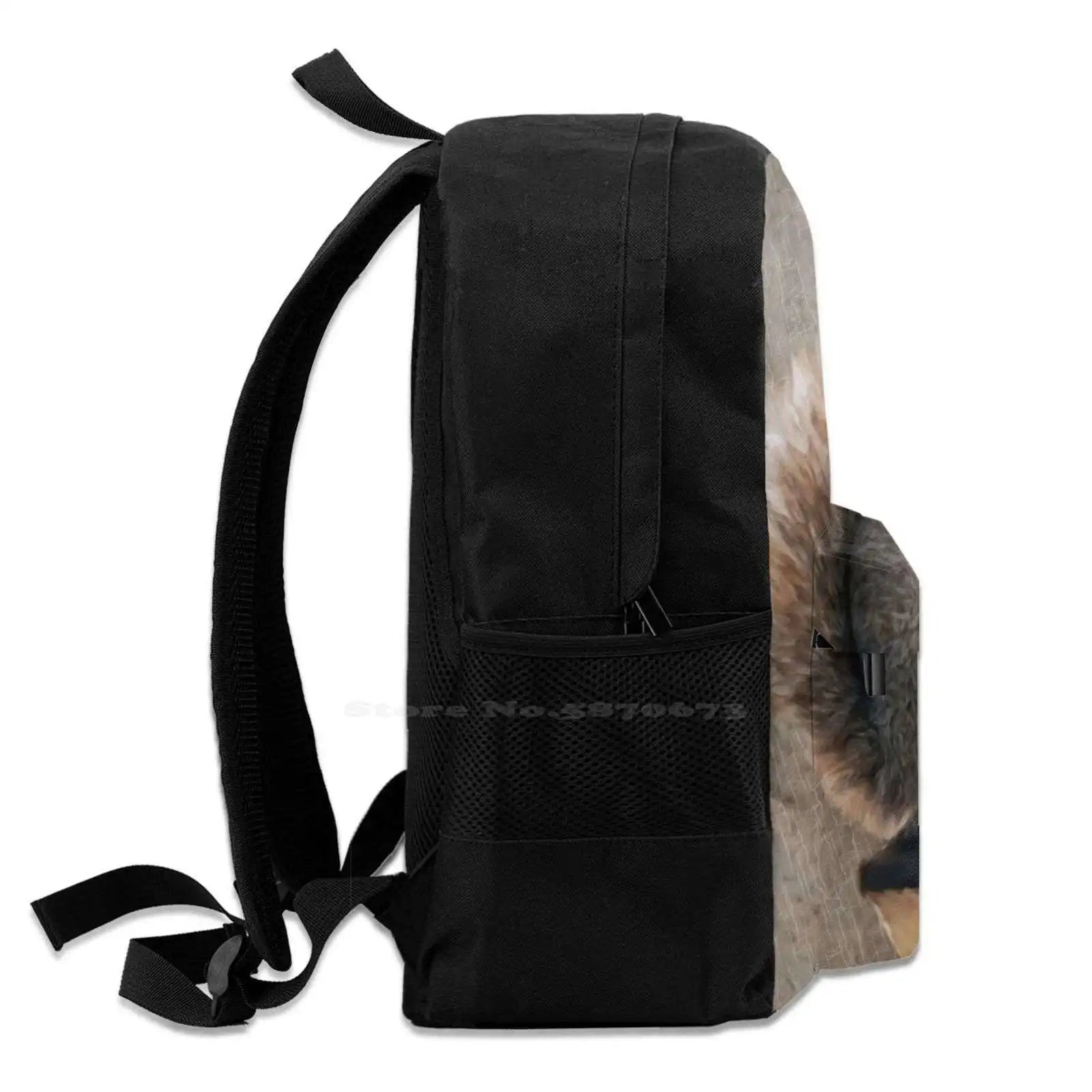 Fur Lined Hoodie Backpack for Travel Laptop