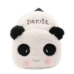 Furry Plush Winter Backpack Kids Girl Schoolbag Hand Warmer School Bag