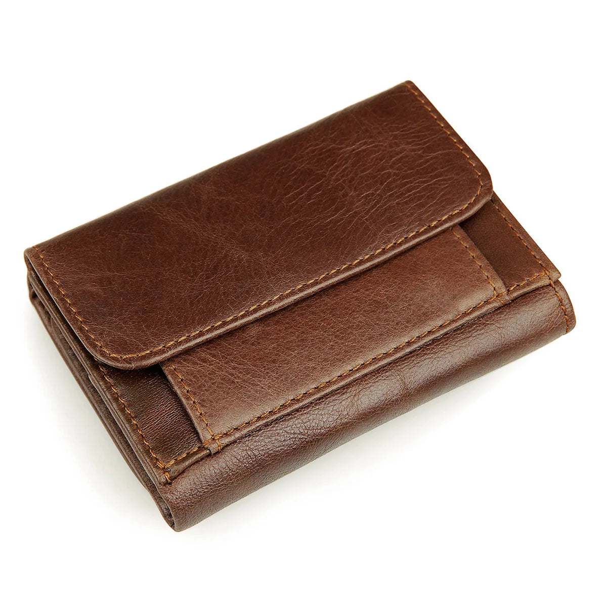 Vintage Leather Men Wallet Multifunctional Purse RFID Anti-magnetic