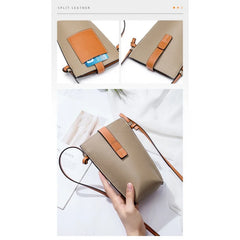 Leather Mini Women's Retro Phone Bag Pouches Vertical Crossbody