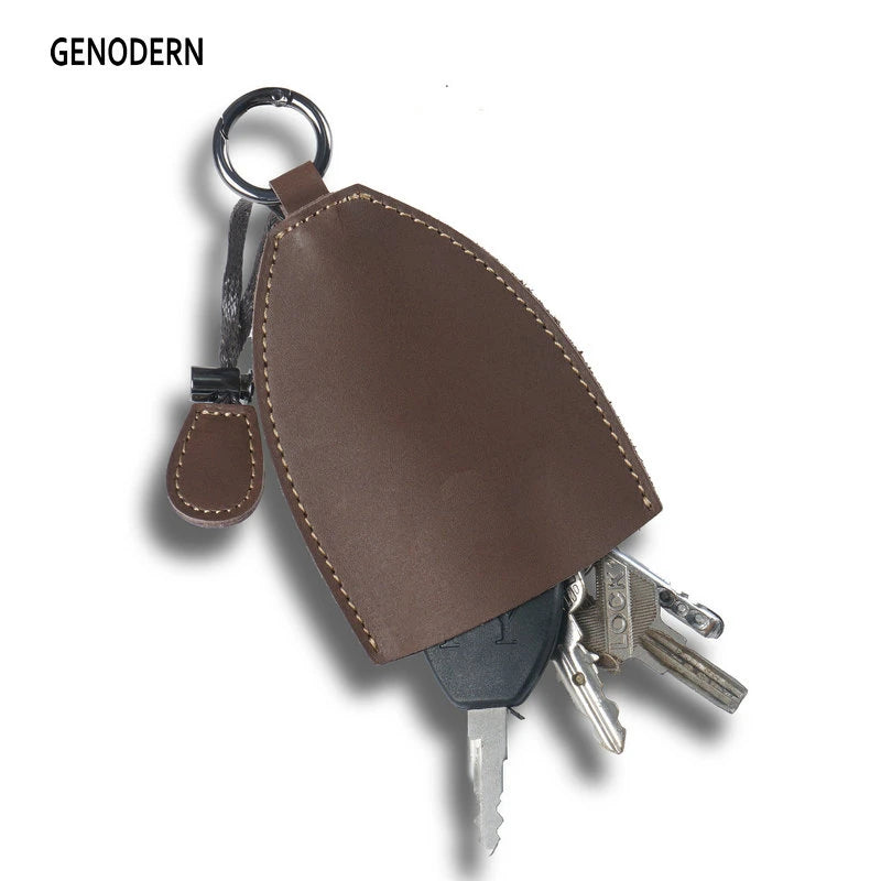 Crazy Horse Leather Car Key Holder - High Quality Key Case