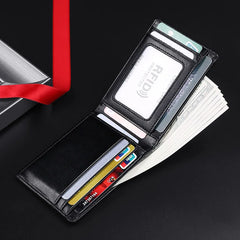 RFID Blocking Mini Leather Slim Male Purse