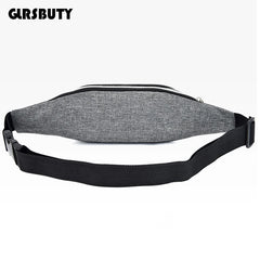 Waist Bag with Earphone Hole for Phone Key Travel